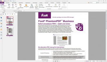 Screenshot of PhantomPDF from Foxit
