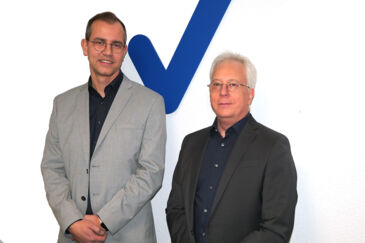 Stephan Serger und Roger David von der windream GmbH